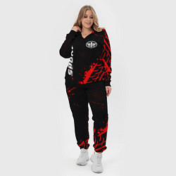 Женский 3D-костюм FAW red sport tires, цвет: 3D-черный — фото 2