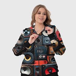 Женский 3D-костюм Audio speaker, цвет: 3D-черный — фото 2