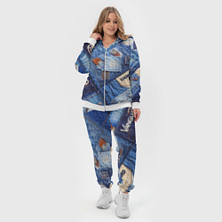 Женский 3D-костюм Vanguard jeans patchwork - ai art, цвет: 3D-белый — фото 2