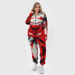 Женский 3D-костюм Абстракция кчб, цвет: 3D-красный — фото 2