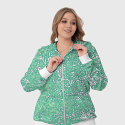 Женский 3D-костюм Текстура изумрудный, цвет: 3D-белый — фото 2