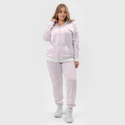 Женский 3D-костюм Светло-розовый паттерн маленькие пятна, цвет: 3D-белый — фото 2