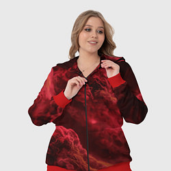Женский 3D-костюм Красный густой дым инферно - inferno red, цвет: 3D-красный — фото 2
