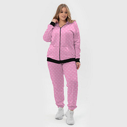 Женский 3D-костюм Светлый розовый королевский узор, цвет: 3D-черный — фото 2