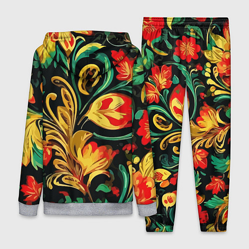 Женский костюм Хохлома акварель / 3D-Меланж – фото 2