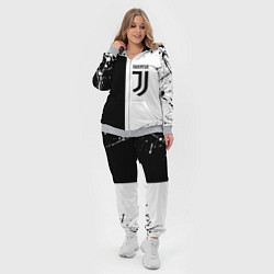 Женский 3D-костюм Juventus краски текстура спорт, цвет: 3D-меланж — фото 2