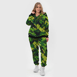 Женский 3D-костюм Camouflage - pattern ai art, цвет: 3D-черный — фото 2