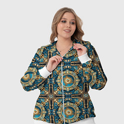 Женский 3D-костюм Благородные узоры паттерн, цвет: 3D-белый — фото 2