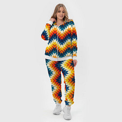 Женский 3D-костюм Этнический орнамент афро, цвет: 3D-белый — фото 2