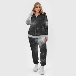 Женский 3D-костюм Монохромный космос, цвет: 3D-меланж — фото 2