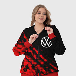 Женский 3D-костюм Volkswagen sport grunge, цвет: 3D-красный — фото 2