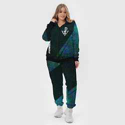 Женский 3D-костюм Powerwolf glitch blue, цвет: 3D-черный — фото 2