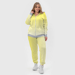 Женский 3D-костюм Вертикальные волнистые линии, цвет: 3D-меланж — фото 2