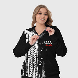 Женский 3D-костюм Ауди - следы от шин, цвет: 3D-черный — фото 2