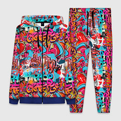 Женский костюм Hip hop graffiti pattern