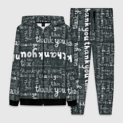 Женский 3D-костюм Thank you thanks, цвет: 3D-черный