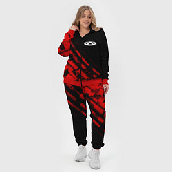 Женский 3D-костюм Chery sport grunge, цвет: 3D-красный — фото 2