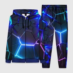 Женский костюм Микс из разломленных плит и неоновое свечения