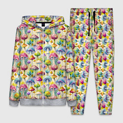 Женский 3D-костюм Грибной узор, цвет: 3D-меланж