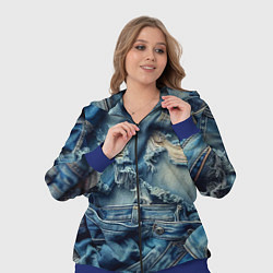 Женский 3D-костюм Denim rags - fashion trend, цвет: 3D-синий — фото 2