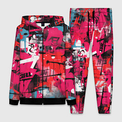 Женский костюм Красное граффити