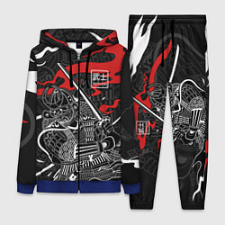 Женский 3D-костюм Тень война - самурай, цвет: 3D-синий