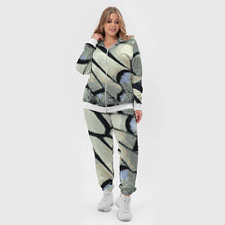 Женский 3D-костюм Абстракция - крыло бабочки, цвет: 3D-белый — фото 2