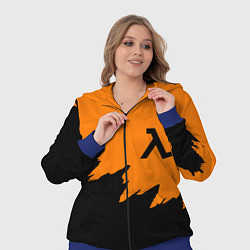Женский 3D-костюм Half life чёрно оранжевый, цвет: 3D-синий — фото 2
