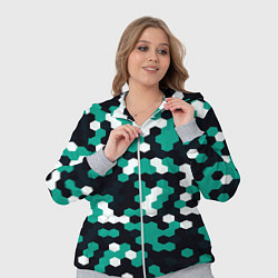 Женский 3D-костюм Милитари стекло текстура, цвет: 3D-меланж — фото 2