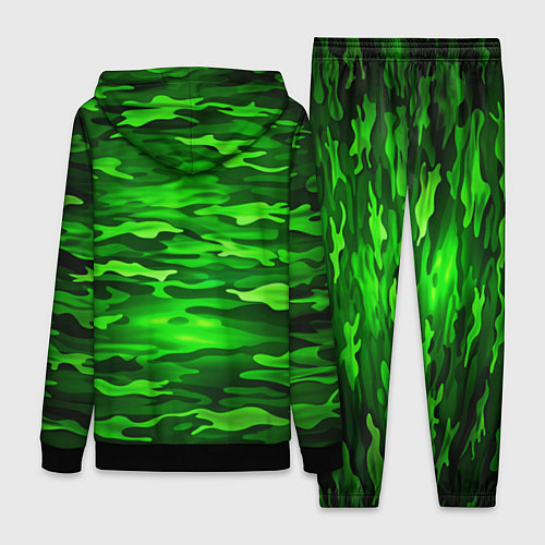 Женский костюм Зелёные водоросли-камуфляж / 3D-Черный – фото 2