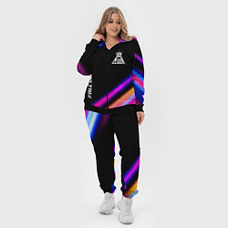 Женский 3D-костюм Fall Out Boy neon rock lights, цвет: 3D-черный — фото 2