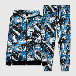 Женский костюм Выдры в речке на волнах - паттерн