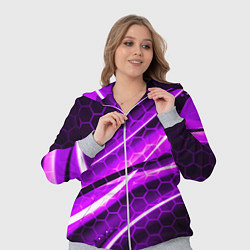 Женский 3D-костюм Неоновая броня текстура, цвет: 3D-меланж — фото 2