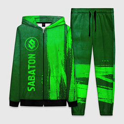 Женский костюм Sabaton - green gradient по-вертикали