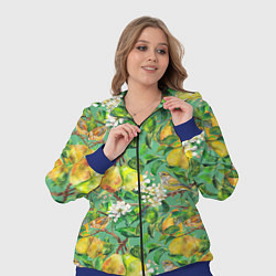 Женский 3D-костюм Груши и птицы, цвет: 3D-синий — фото 2