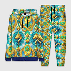 Женский костюм Золотистые змеи и цветы