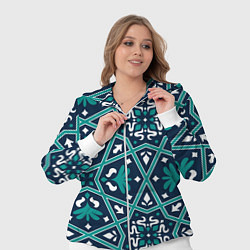 Женский 3D-костюм Геометрический узор арабеска, цвет: 3D-белый — фото 2