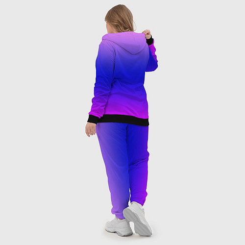 Женский костюм Неоновая градиент абстракция / 3D-Черный – фото 5