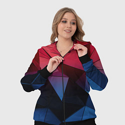 Женский 3D-костюм Абстрактная геометрия polygon, цвет: 3D-черный — фото 2