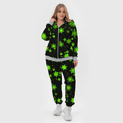 Женский 3D-костюм Кислотные снежинки текстура, цвет: 3D-меланж — фото 2