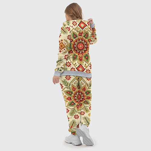 Женский костюм Стиль советского ковра узоры и орнамент / 3D-Меланж – фото 5