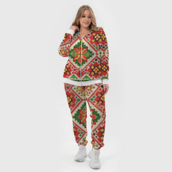 Женский 3D-костюм Классические русские узоры и орнамент, цвет: 3D-белый — фото 2