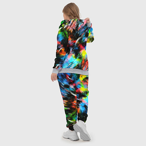 Женский костюм Цветные краски абстракция / 3D-Меланж – фото 5