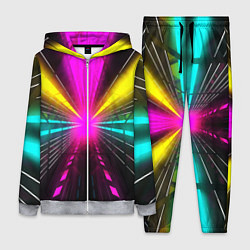 Женский костюм Неоновые лучи текстура