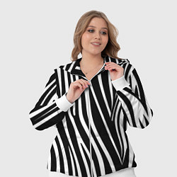 Женский 3D-костюм Полоски зебры, цвет: 3D-белый — фото 2