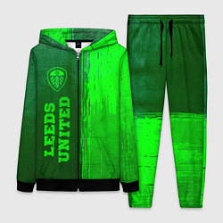 Женский костюм Leeds United - green gradient по-вертикали