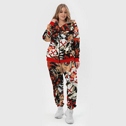 Женский 3D-костюм Рыцари тамплиеры цербер и грифон, цвет: 3D-красный — фото 2