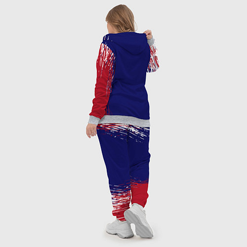 Женский костюм Velial squad - red abstract / 3D-Меланж – фото 5