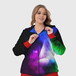 Женский 3D-костюм Космос геометрия, цвет: 3D-красный — фото 2