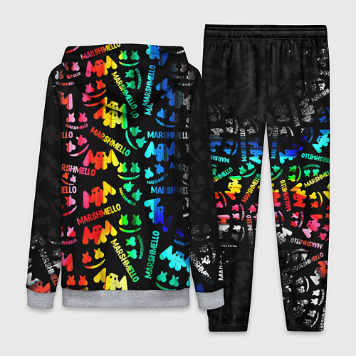 Женский костюм Marshmello neon color / 3D-Меланж – фото 2